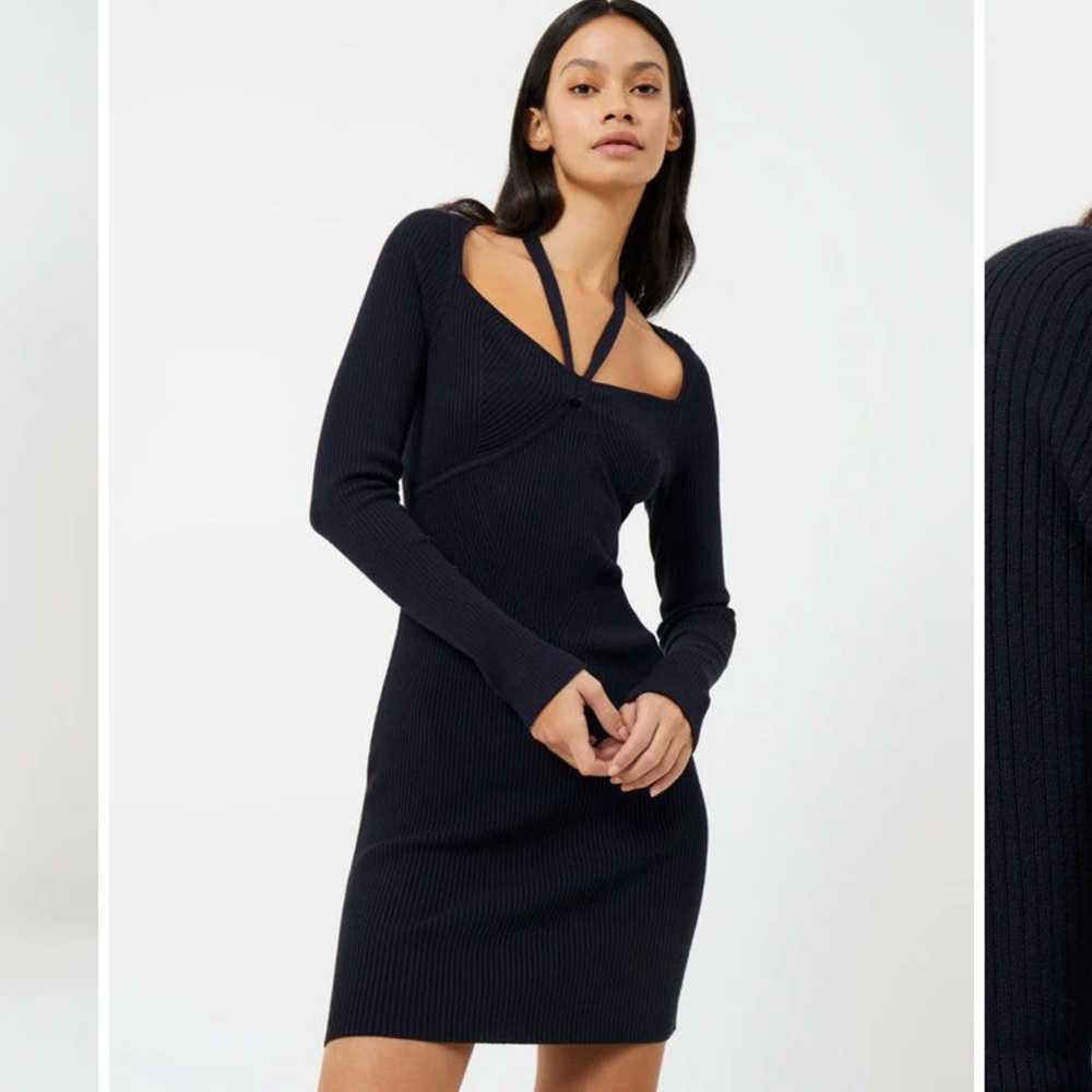 🆕 French Connection Halter Neck Sweater Dress